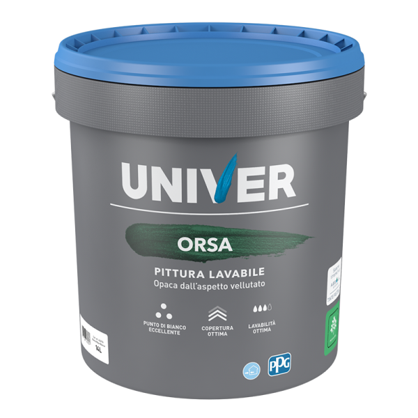 ORSA - Vopsea Lavabila Alba cu Aspect Catifelat