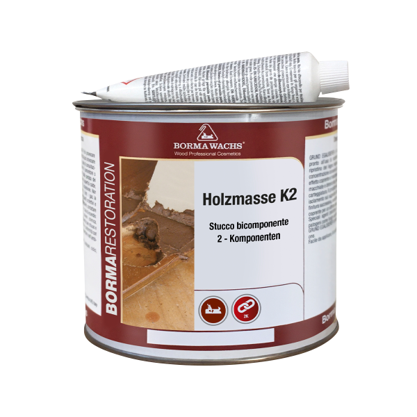 Holzmasse K2 - Chit Bicomponent pe Baza de Solvent cu Uscare Rapida