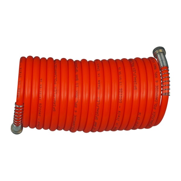 FURTUN SPIRALAT 5M - Furtun Aer Comprimat 5m cu Conector Rapid