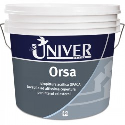 UNIVER ORSA - Vopsea lavabila de interior alba 14Lt