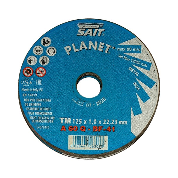 PLNT TM A60Q 125x1x22,23- Disc Debitare Otel 1mm
