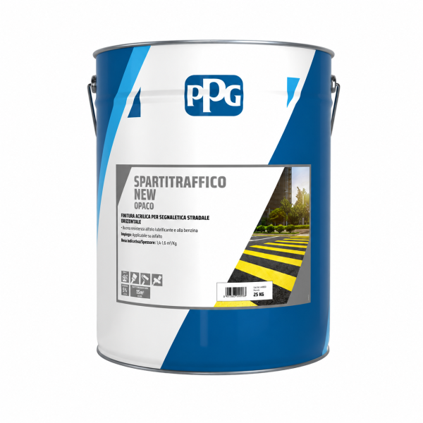 PPG SPARTITRAFFICO - Vopsea Acrilica Galbena pentru Marcaje Rutiere/Stradale