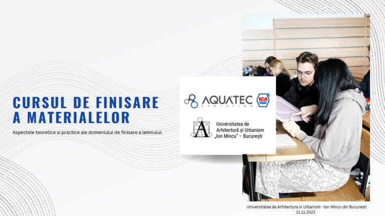 Cursul de finisare a materialelor in colaborare cu Universitatea de Arhitectura si Urbanism – Ion Mincu din Bucuresti — fotografia 8