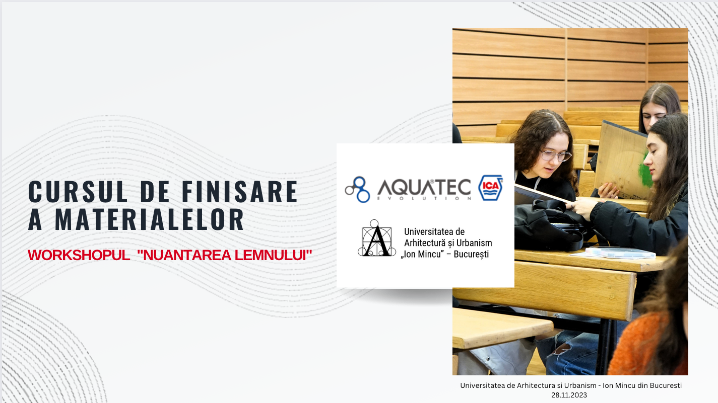 Workshop cu studentii pe tema nuantarea lemnului