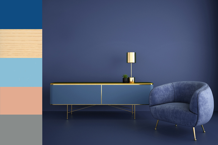 PANTONE LIVING | CLASSIC BLUE — composition